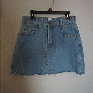 PRINCESS POLLY HALLIE DENIM MINI SKIRT